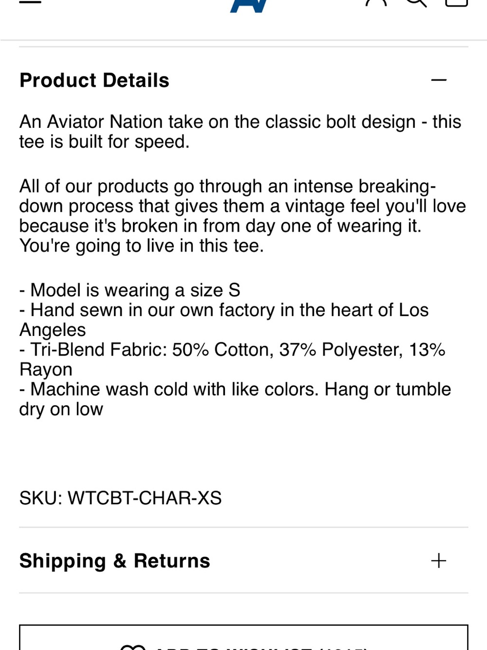 Aviator Nation Bolt boyfriend tee charcoal size XL $89 - Picture 9 of 9